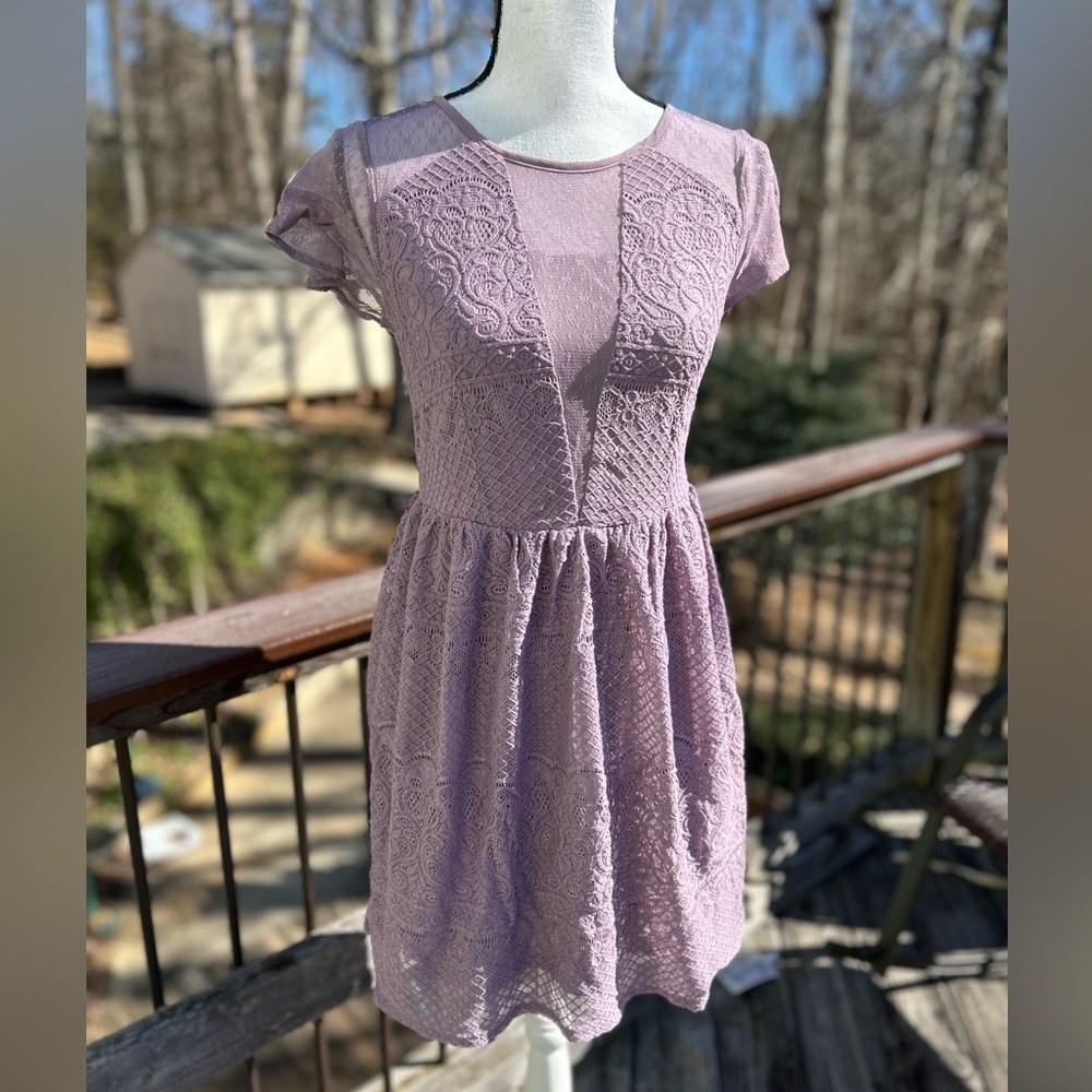 Purple Lace Dress